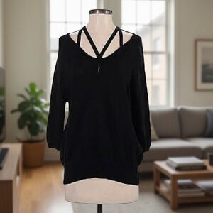 Chic Sexy Cashmere Strappy ROI Sweater